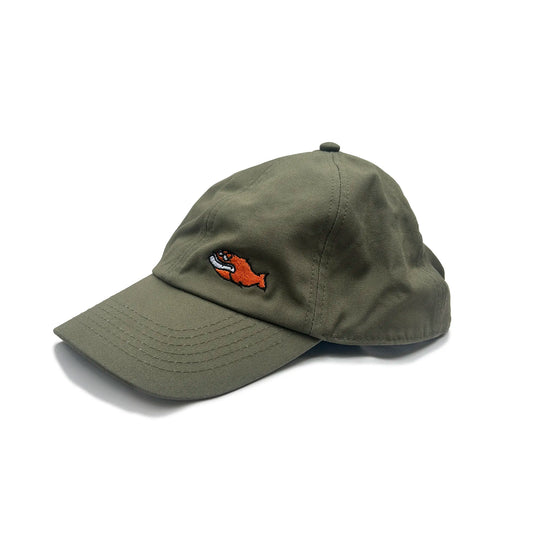 SS20 Toxic Fish 6 Panel organic cotton Cap - Olive