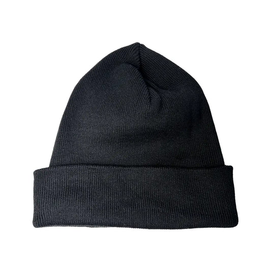 SS20 Che Cornelius Organic Cotton Cuffed Beanie - Black