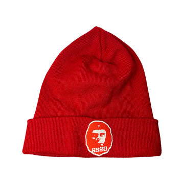 SS20 Che Cornelius Organic Cotton Cuffed Beanie - Red