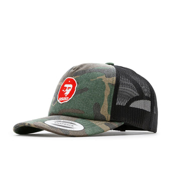 SS20 - Che Cornelius Trucker Cap Woodland Camo/Black