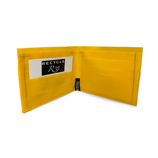 SS20 Stoned Fish Recycled Wallet - Yellow