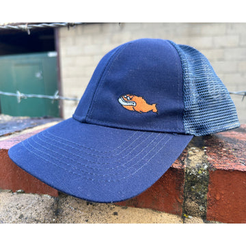 SS20 Fish Snapback Trucker Hat - Navy