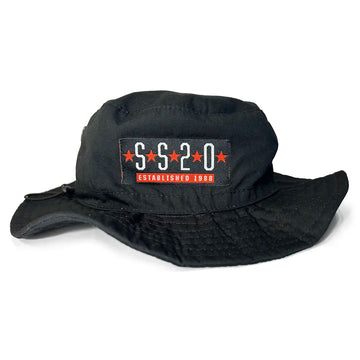 SS20 Five Star Bucket Hat - Black