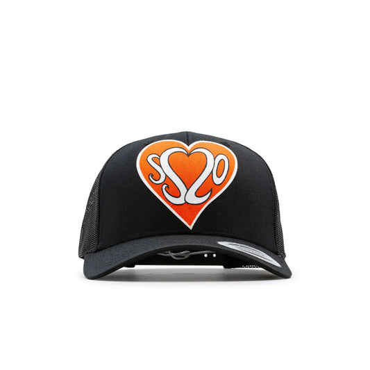 SS20 - Heart Snapback Trucker Cap Black