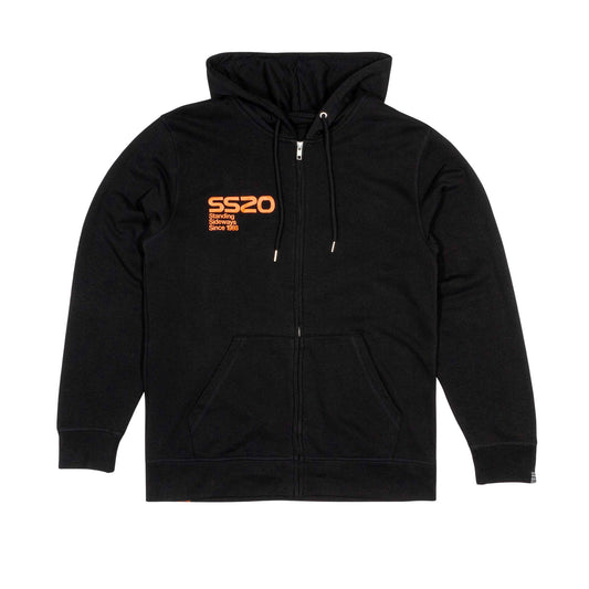 SS20 Joystick Zip-Thru Hooded Sweatshirt - Black