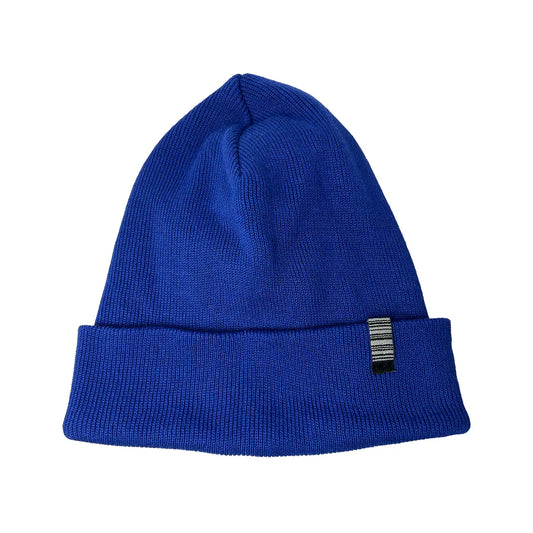 SS20 Mountain Organic Cotton Cuffed Beanie - Royal Blue