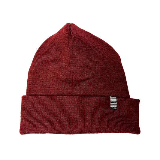 SS20 Mountain Recycled Cuff Beanie - Bugundy