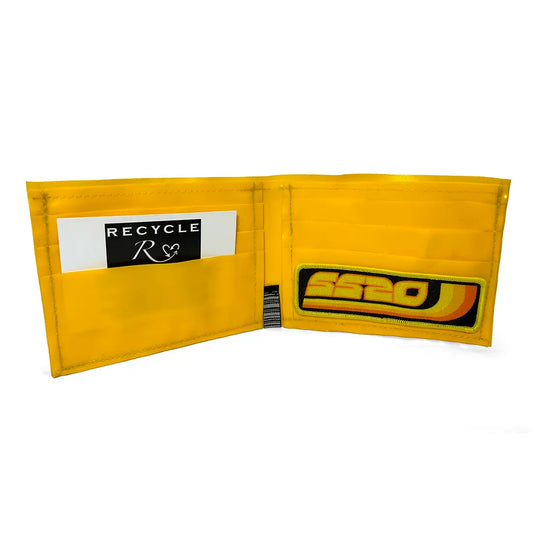 SS20 Three Line Recycled Wallet - Yellow