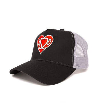 SS20 New Heart Trucker Cap - Black/Grey