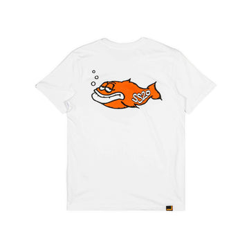 SS20 Big Toxic Fish T-Shirt - White