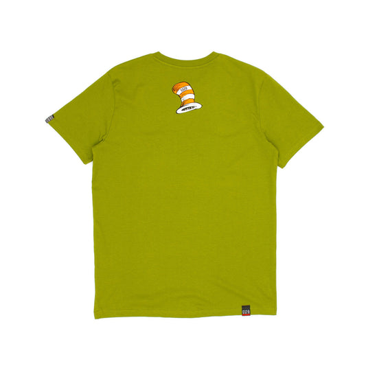 SS20 Cats & Triangles T-Shirt - Moss Green