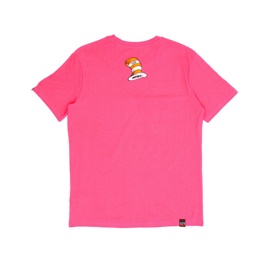 SS20 Cats & Triangles T-Shirt - Pink Punch