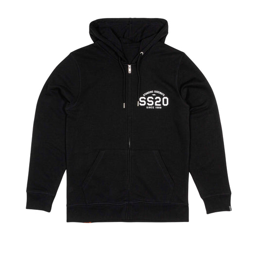 SS20 Spray Drips Zip-Thru Hooded Sweatshirt - Black