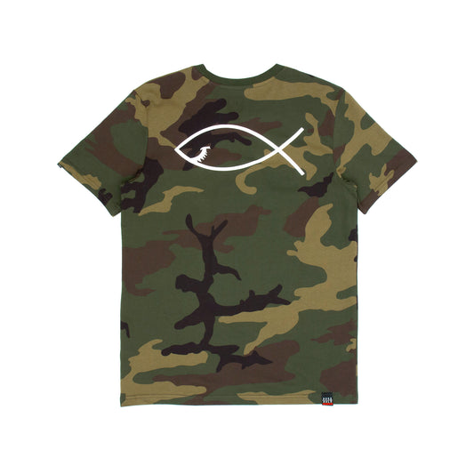 SS20 Toxic Fish T-Shirt - Camo