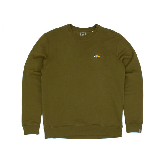 SS20 Toxic Fish Crew Sweat - British Khaki