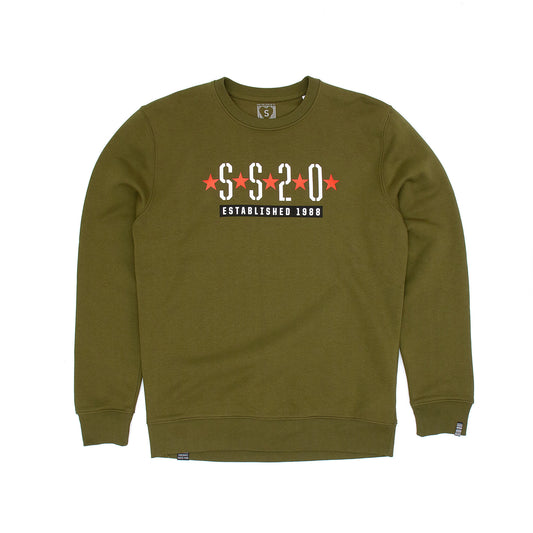 SS20 Che-Cornelius Crew Sweat - British Khaki