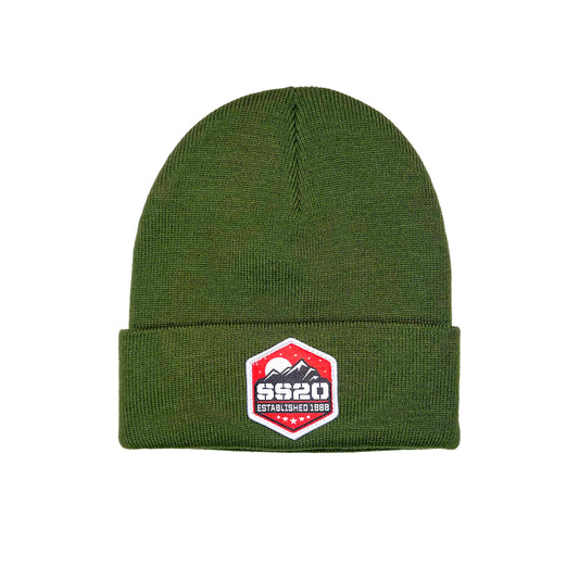 SS20 Fold Beanie - Mountain - Olive