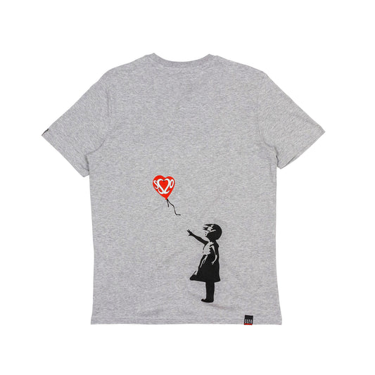 SS20 Red Balloon T-Shirt - Heather Grey