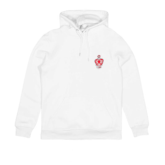 SS20 Red Balloon Hooded Sweatshirt - White