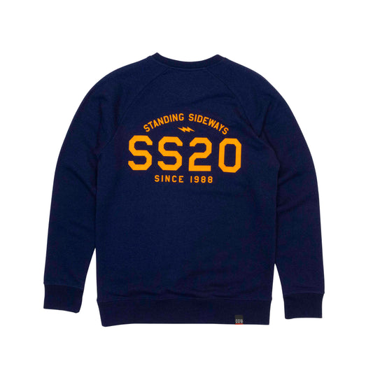 SS20 Three Lines Crew Sweat - Navy