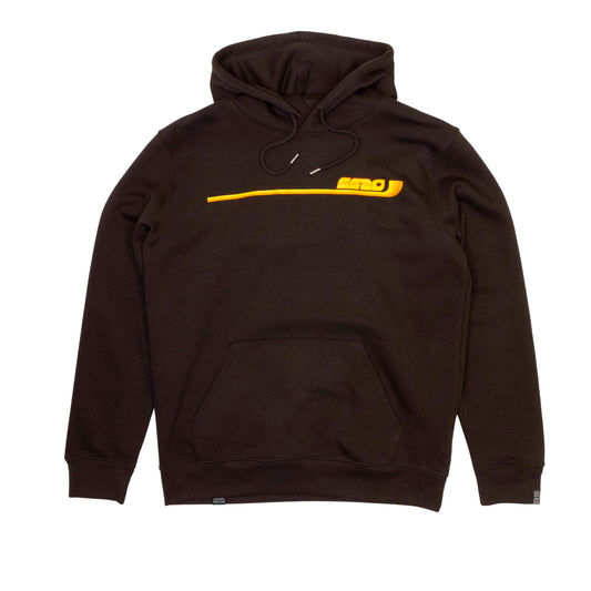 SS20 Three Lines Hooded Sweatshirt - Chocolate