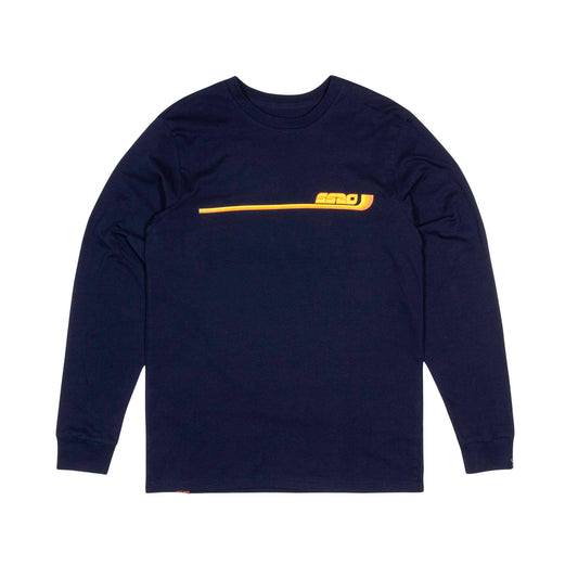 SS20 Three Lines Long Sleeve T-Shirt - Navy