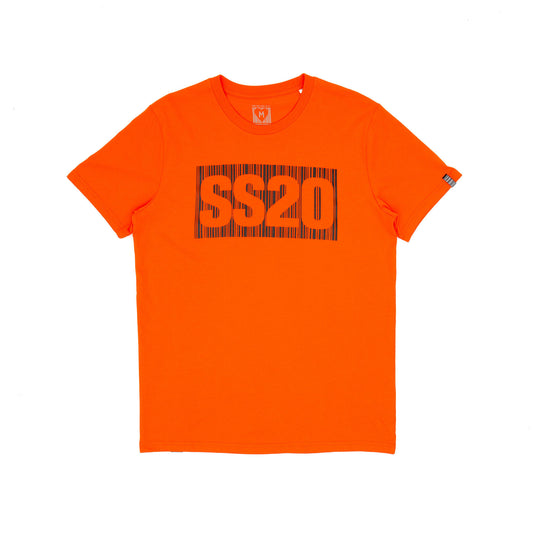 SS20 Barcode T-Shirt - Tangerine