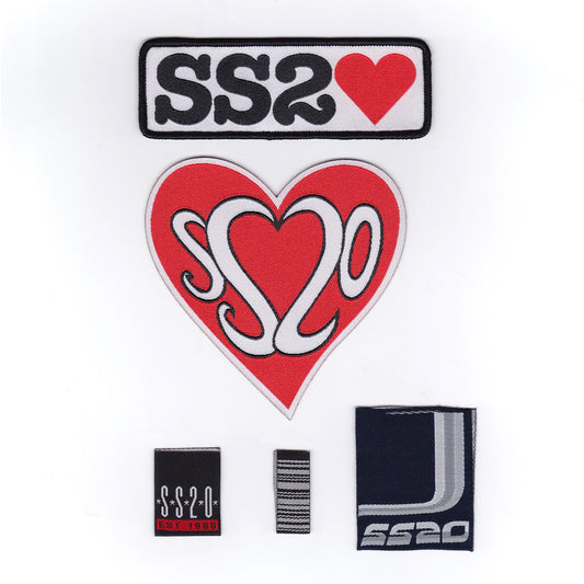 SUPER-SALVAGE - SS20 Heart Patches & Labels