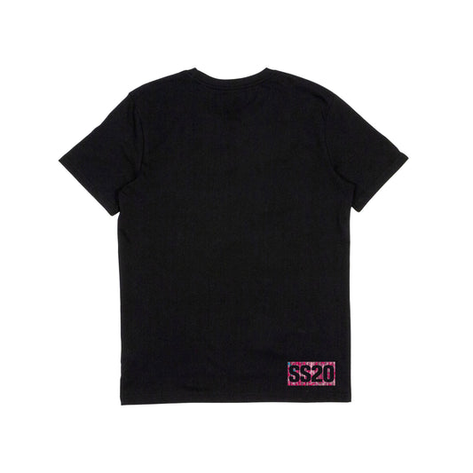 SS20 - Barcode - Pink Camo - Black T-Shirt