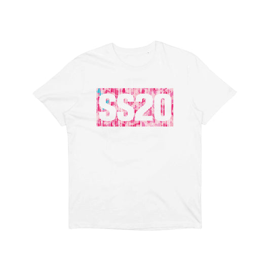 SS20 - Barcode - Pink Camo - White T-Shirt