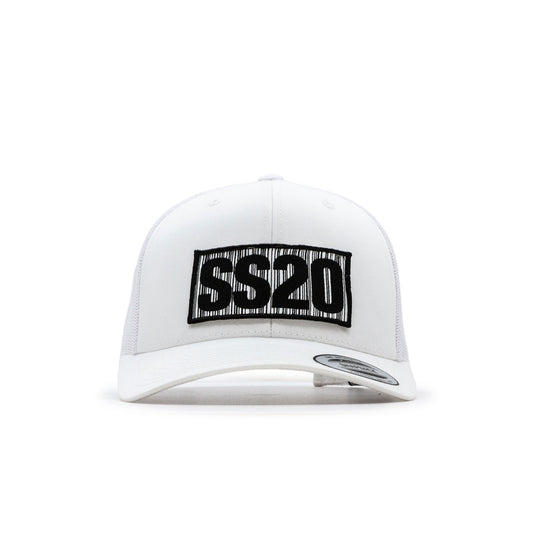 SS20 - Barcode Trucker Snapback Cap White