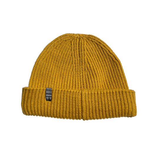 SS20 Basic Tab Recycled Harbour Beanie - Mustard