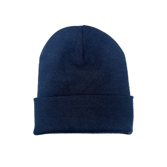 SS20 Basic Tab Recycled Cuff Beanie - Navy