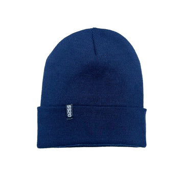 SS20 Basic Tab Recycled Cuff Beanie - Navy