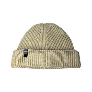 SS20 Basic Tab Recycled Harbour Beanie - Oatmeal