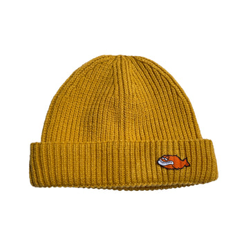 SS20 Stoned Fish Recycled Harbour Beanie - Mustard