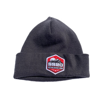 SS20 Mountain Recycled Cuff Beanie - Grey