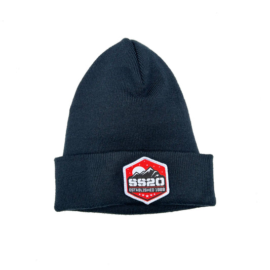 SS20 Mountain Recycled Cuff Beanie - Navy