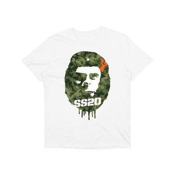 SS20 - Che Cornelius - Khaki Green Camo - White T-shirt