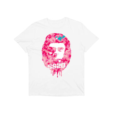 SS20 - Che Cornelius - Pink Camo - White T-shirt
