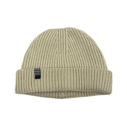 SS20 Basic Tab Recycled Harbour Beanie - Oatmeal