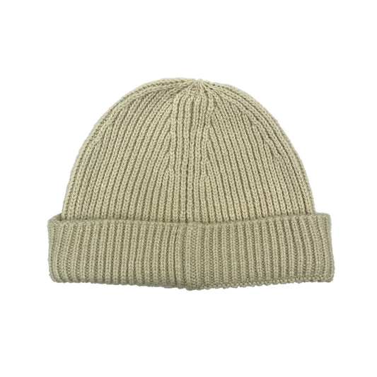 SS20 Basic Tab Recycled Harbour Beanie - Oatmeal