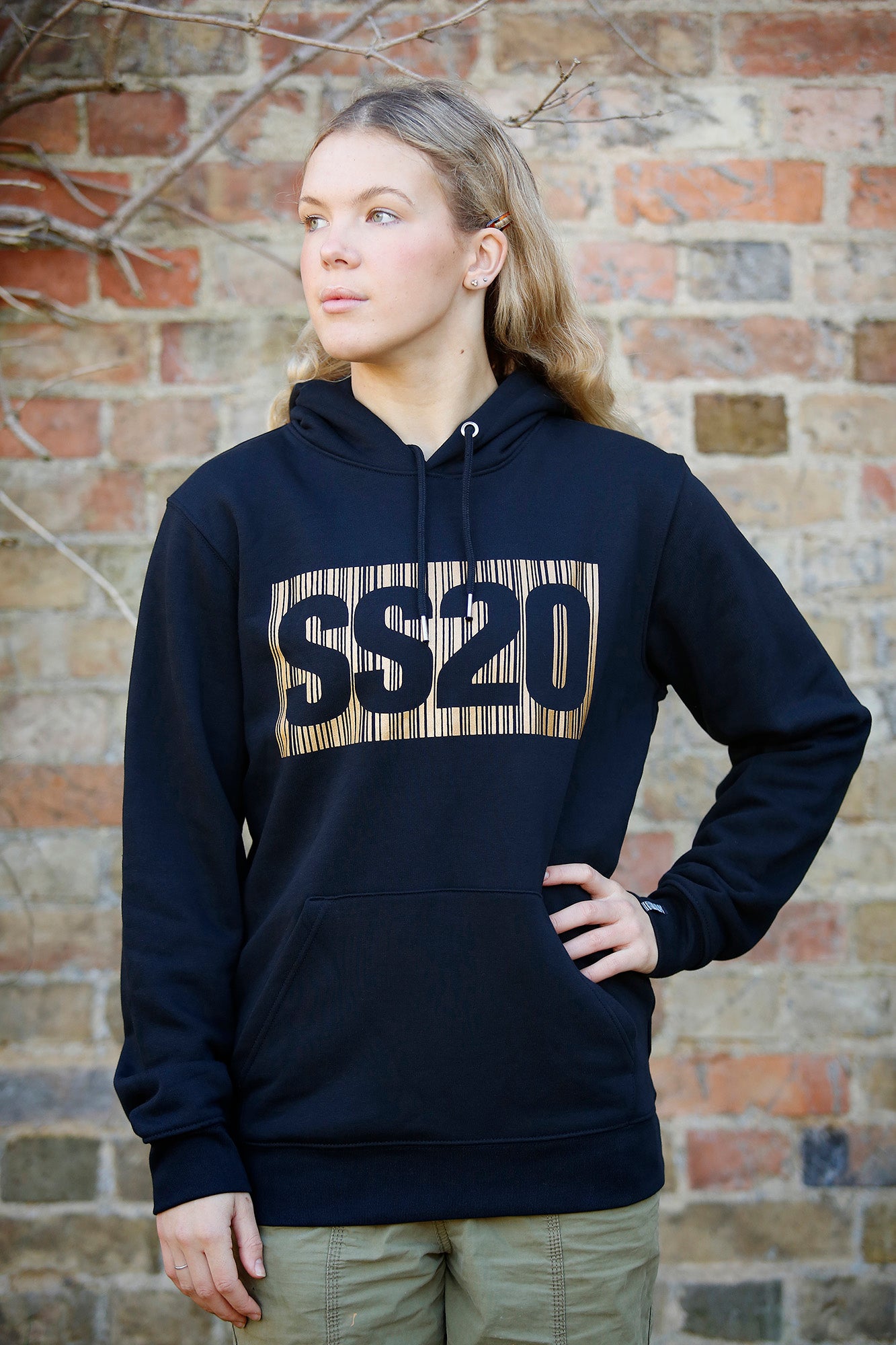 Gold and black champion hoodie on sale