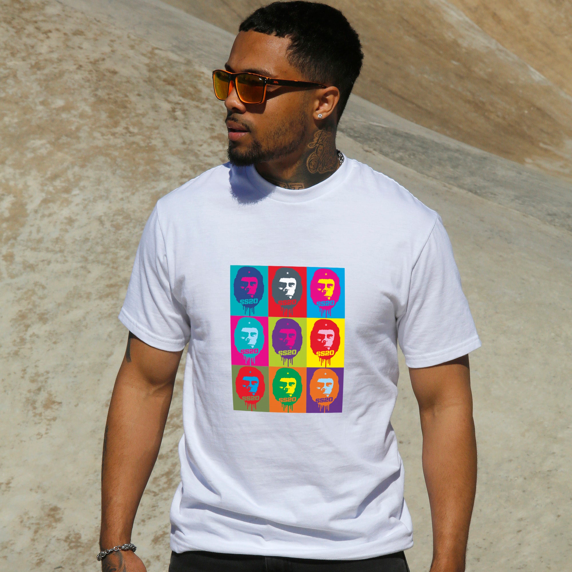 SS20 - Multi Che Cornelius-Portrait - White T-shirt – weareSS20