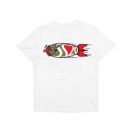 SS20 - Spray Can Rocket - White T-shirt