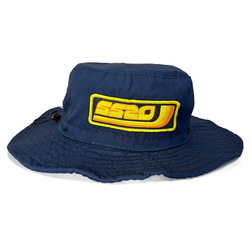 SS20 Three Line Bucket Hat - Navy