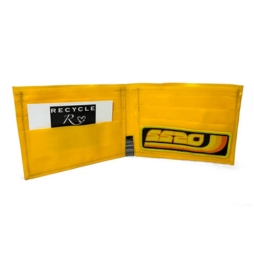 SS20 Three Line Recycled Wallet - Yellow