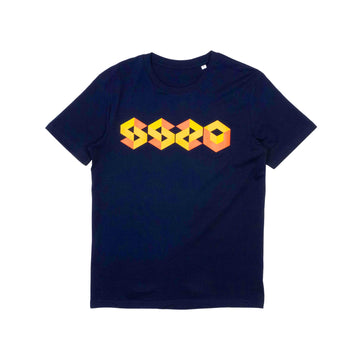 SS20 Cubed T-Shirt - Navy