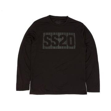 SS20 Barcode Longsleeved Thermal T-Shirt - Black