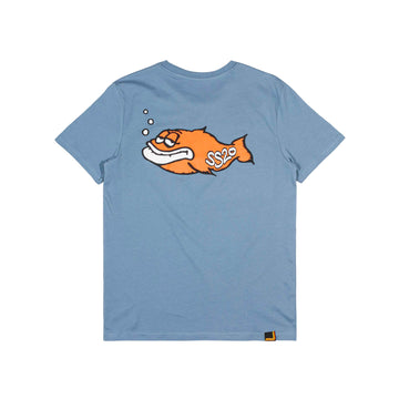 SS20 Big Toxic Fish T-Shirt - Citadel Blue
